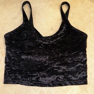 Lululemon Align Tank in Black Velour size 8